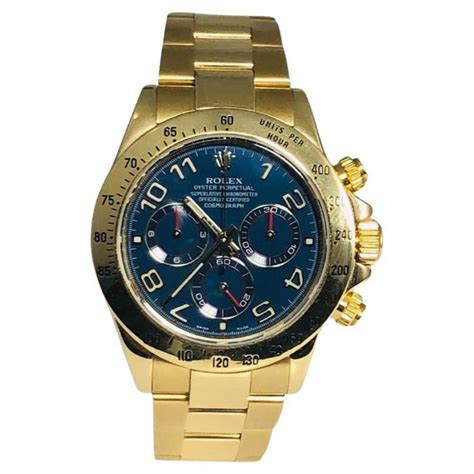 rolex daytona gold blaues zifferblatt|rolex daytona gold.